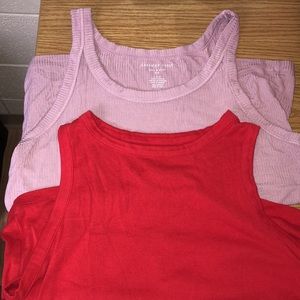 red and pink tank top bundle